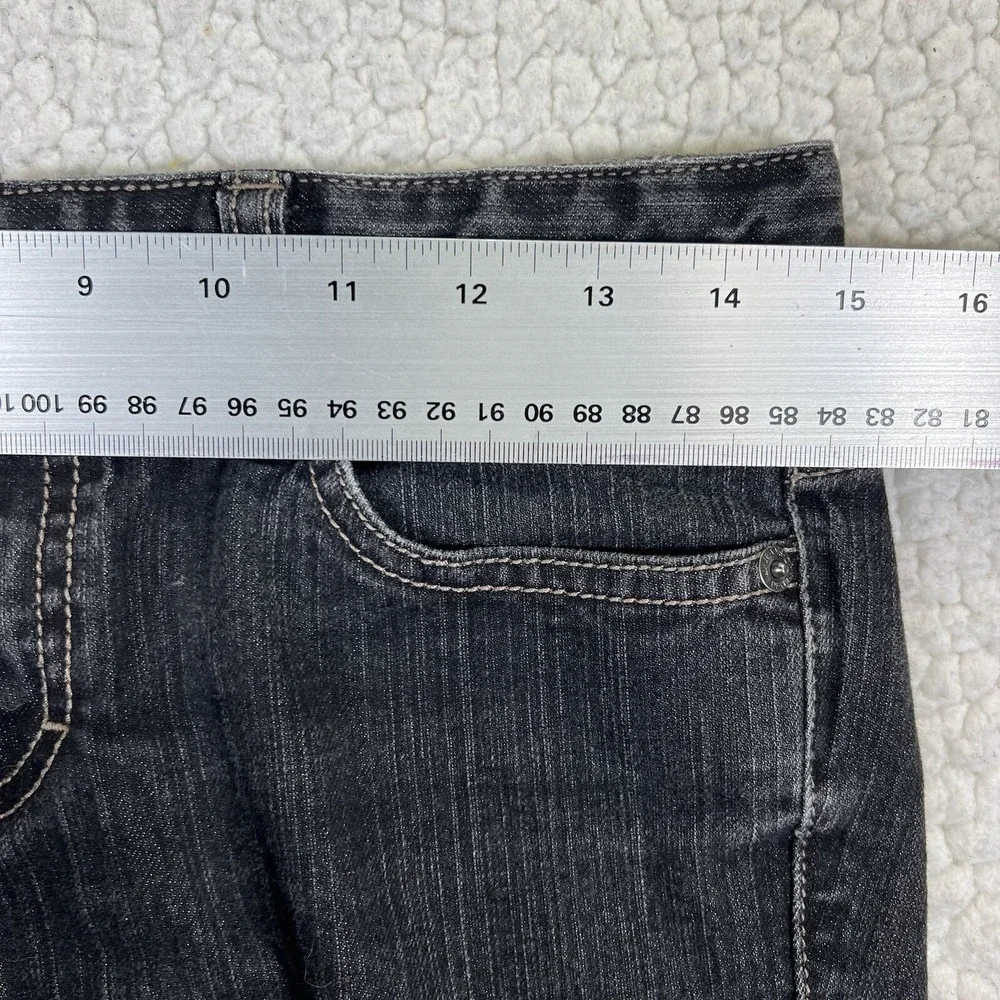 Calvin Klein Jeans‎ Women's Size 4P (Actual 30x25) Black Skinny Mid Rise